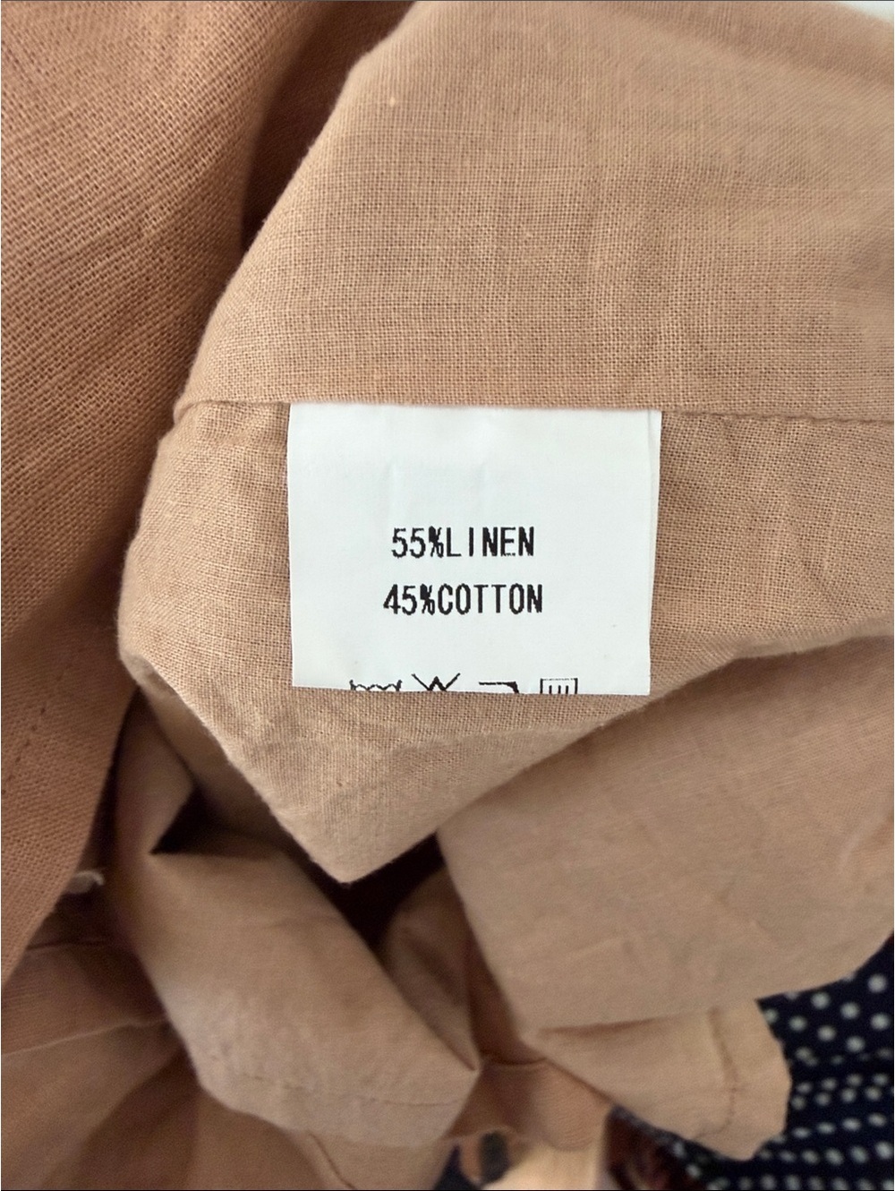 Petal + Pup Brown Linen Blend Smocked Midi Dress Puff Sleeve Size L Cottagescore - Picture 9 of 10